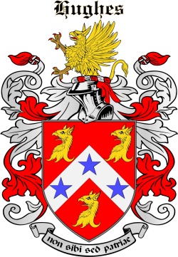 Huws family crest